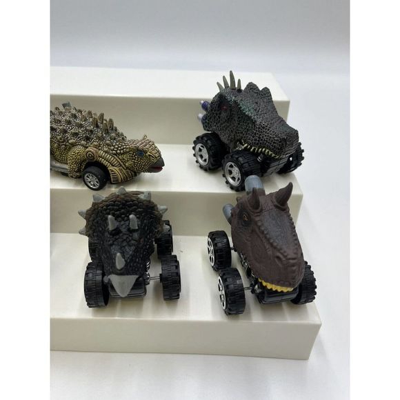 Lot 8 Dinosaur Shaped Toy Car Pull And Go Kid Gift Dino Toy Children Unbranded - Picture 5 of 9